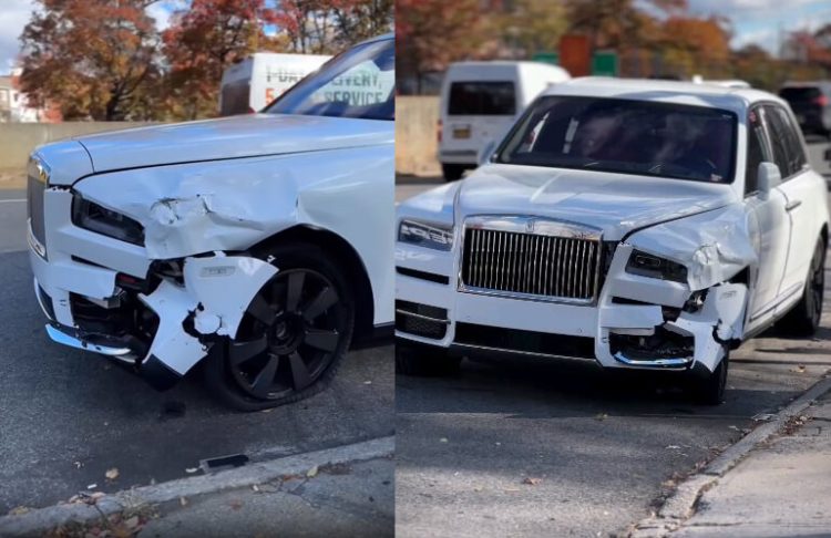 Damaged Rolls-Royce Cullinan Abandoned on the Streets of New York, Cost N40 Million to Repair